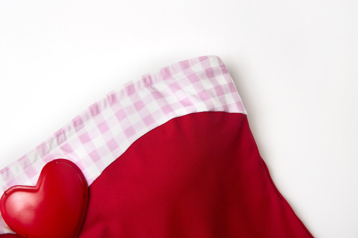 Red Pleated Mini Dress