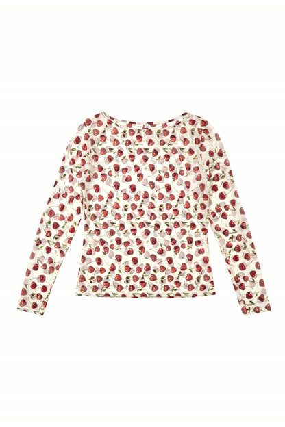 Cherry Long-Sleeve Top