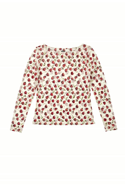 Cherry Long-Sleeve Top
