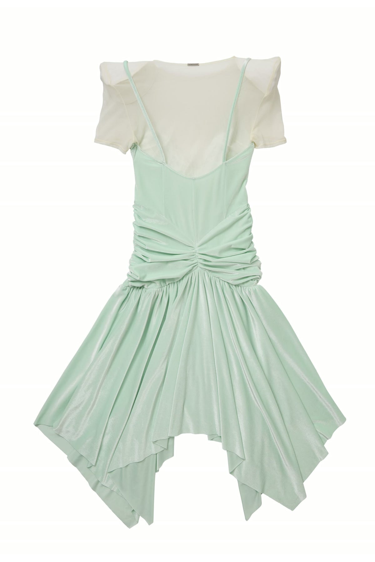 Mint Handkerchief-Hem Dress