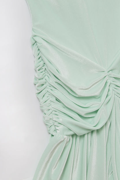 Mint Handkerchief-Hem Dress