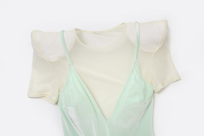 Mint Handkerchief-Hem Dress