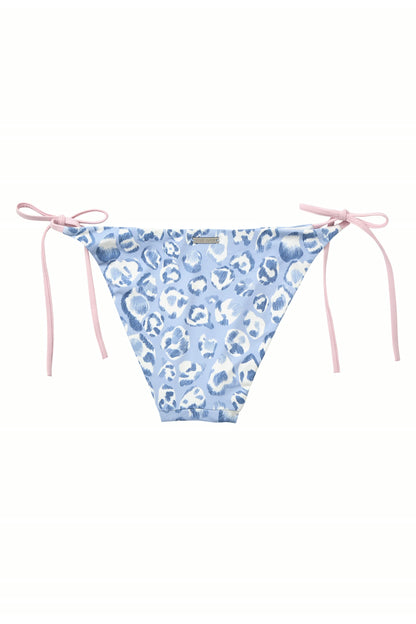 Blue Leopard String Bikini Bottom