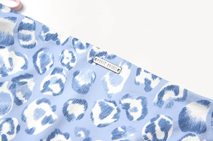 Blue Leopard String Bikini Bottom