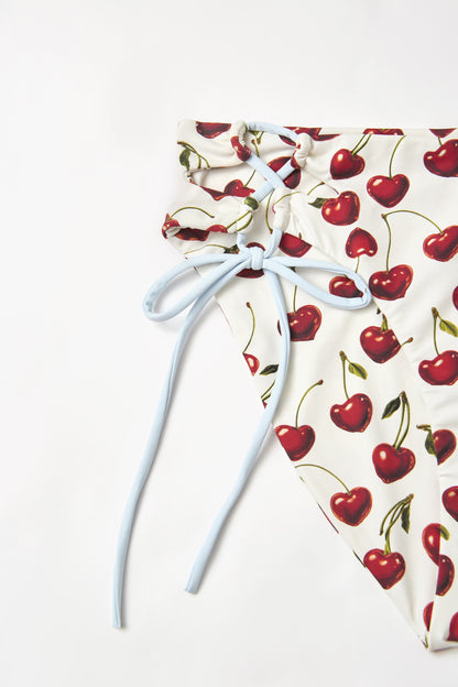 Cherry Side-Tie Bikini Bottom