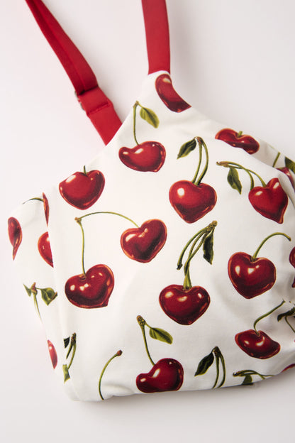Cherry Underwire Bikini Top