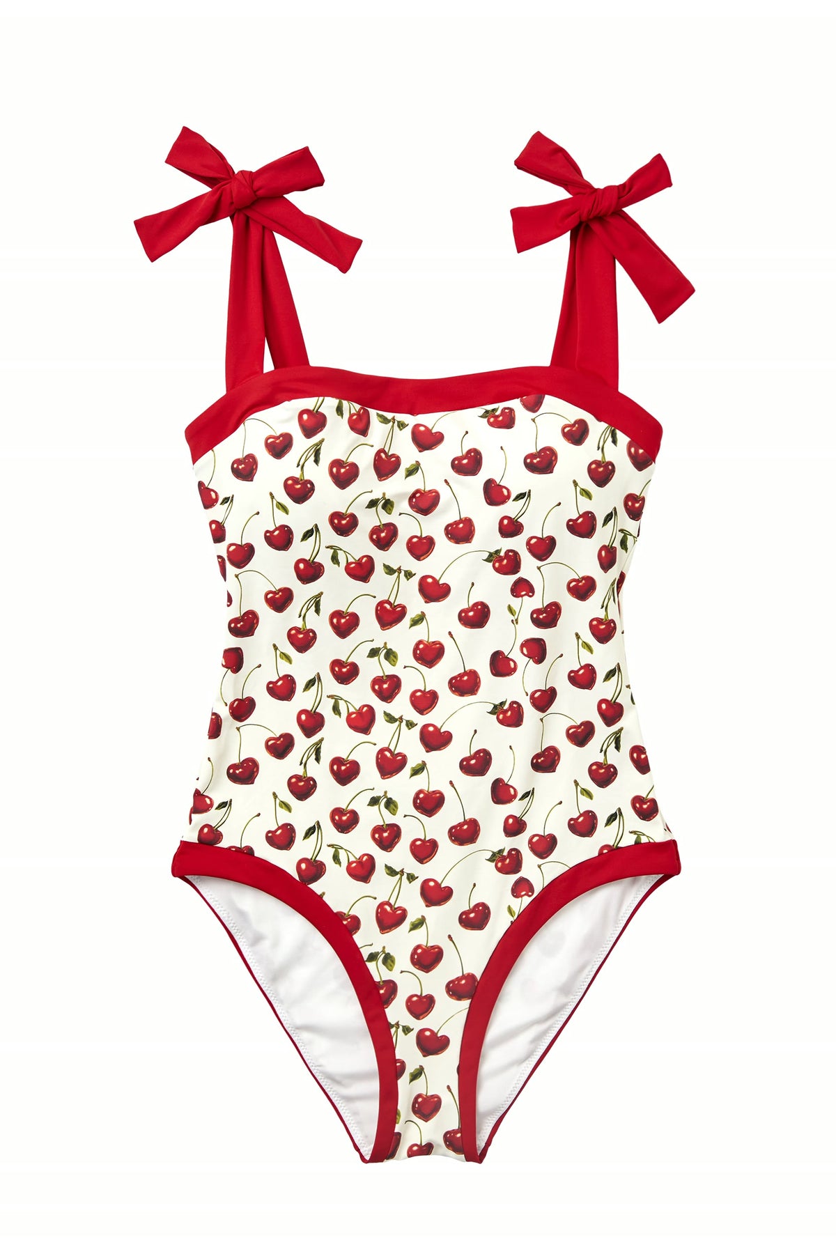 Cherry Bow One-Piece Swimsuit