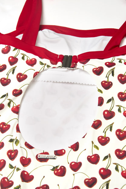 Cherry Bow One-Piece Swimsuit