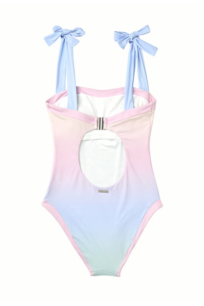 Garden Floral Bow One-Piece Swimsuit