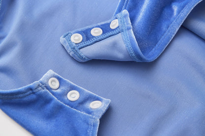 Blue Velvet Bodysuit