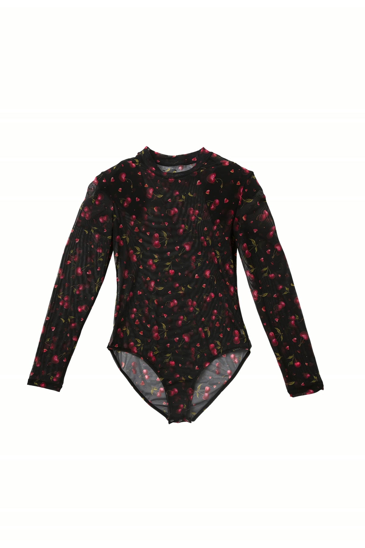 Black Cherry Mesh Bodysuit