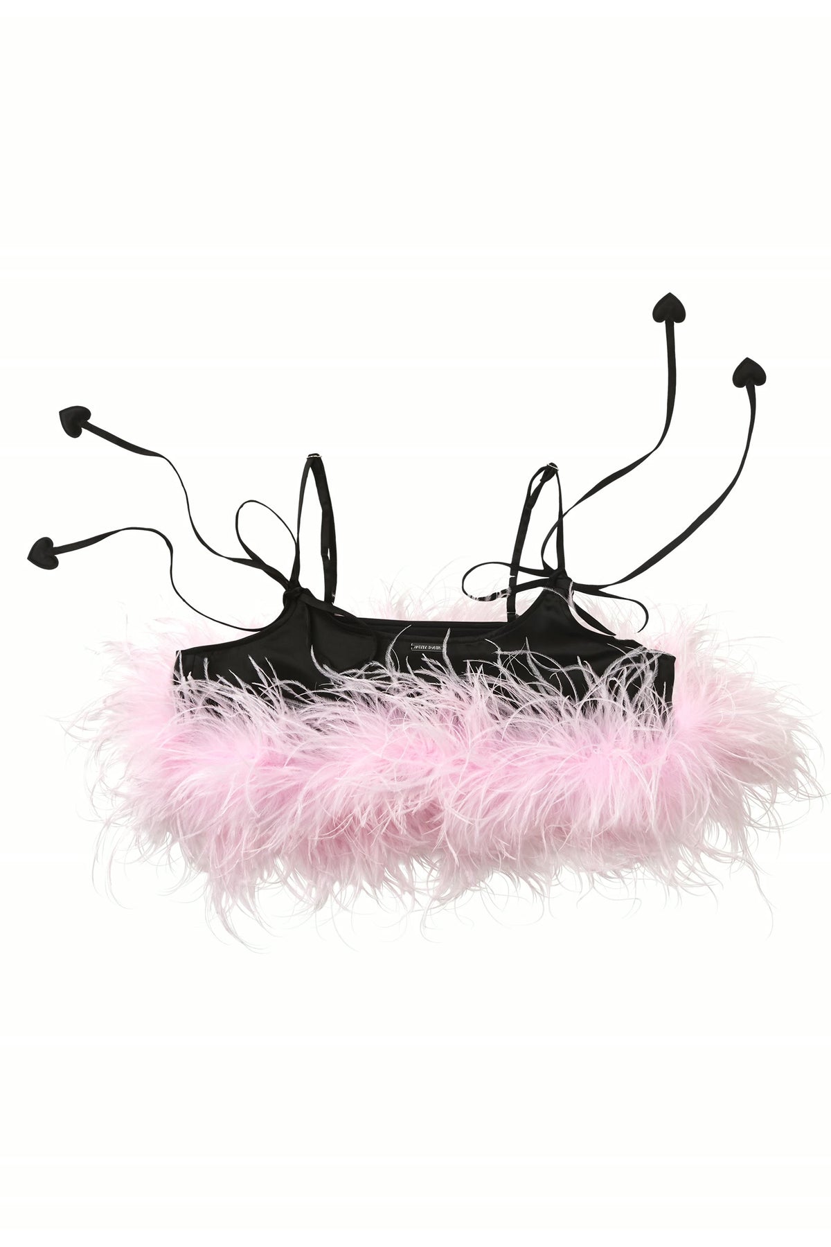Black Feather Cami Top