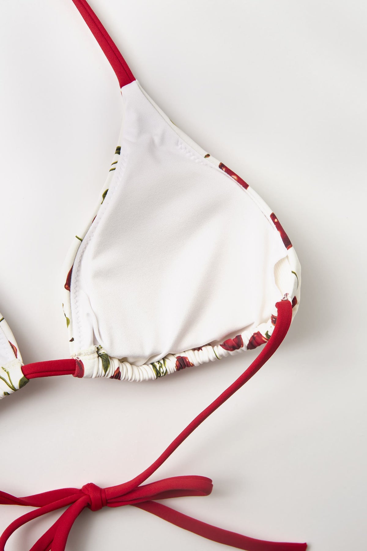 Cherry Triangle Bikini Top