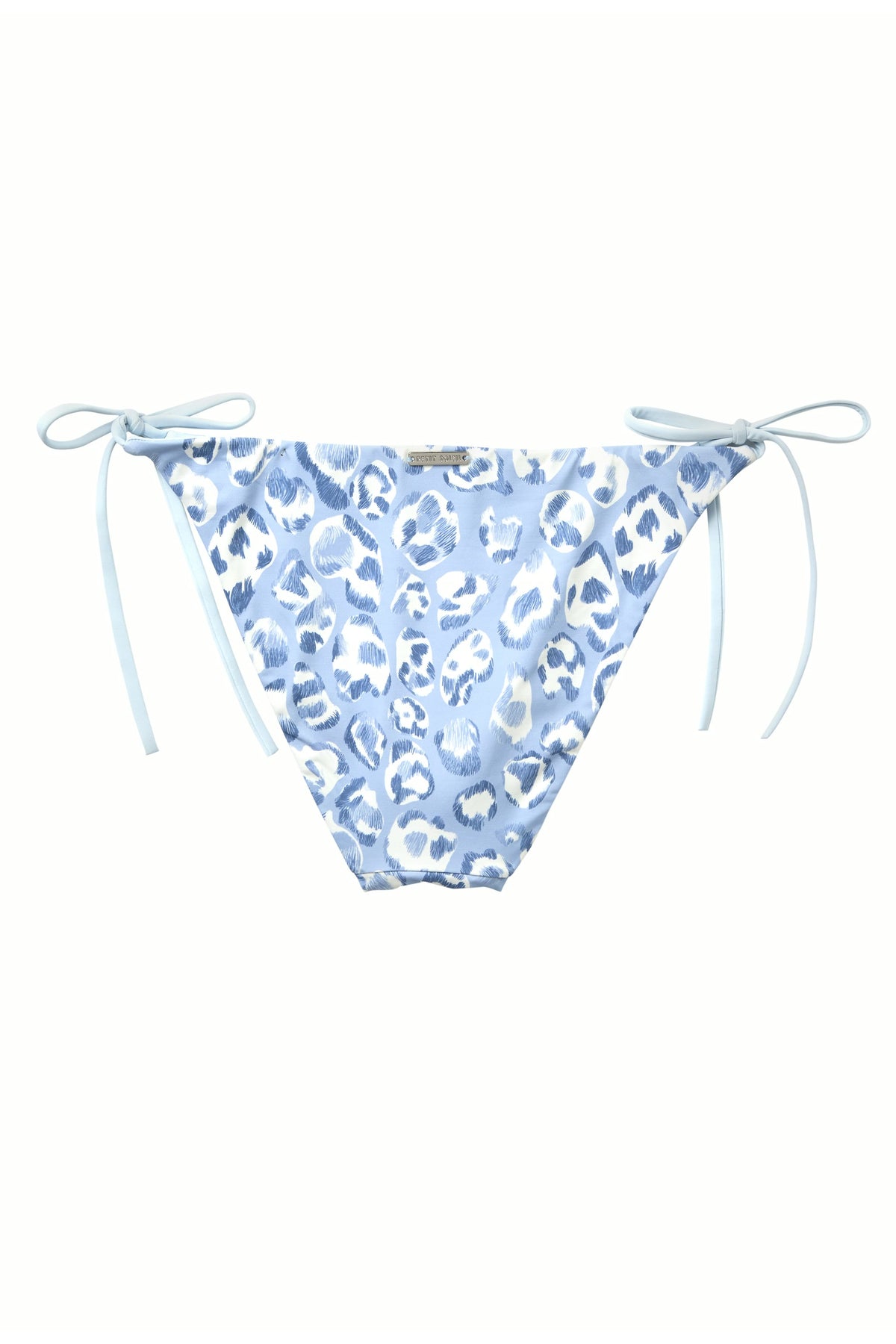 Blue Leopard Micro String Bikini Bottom