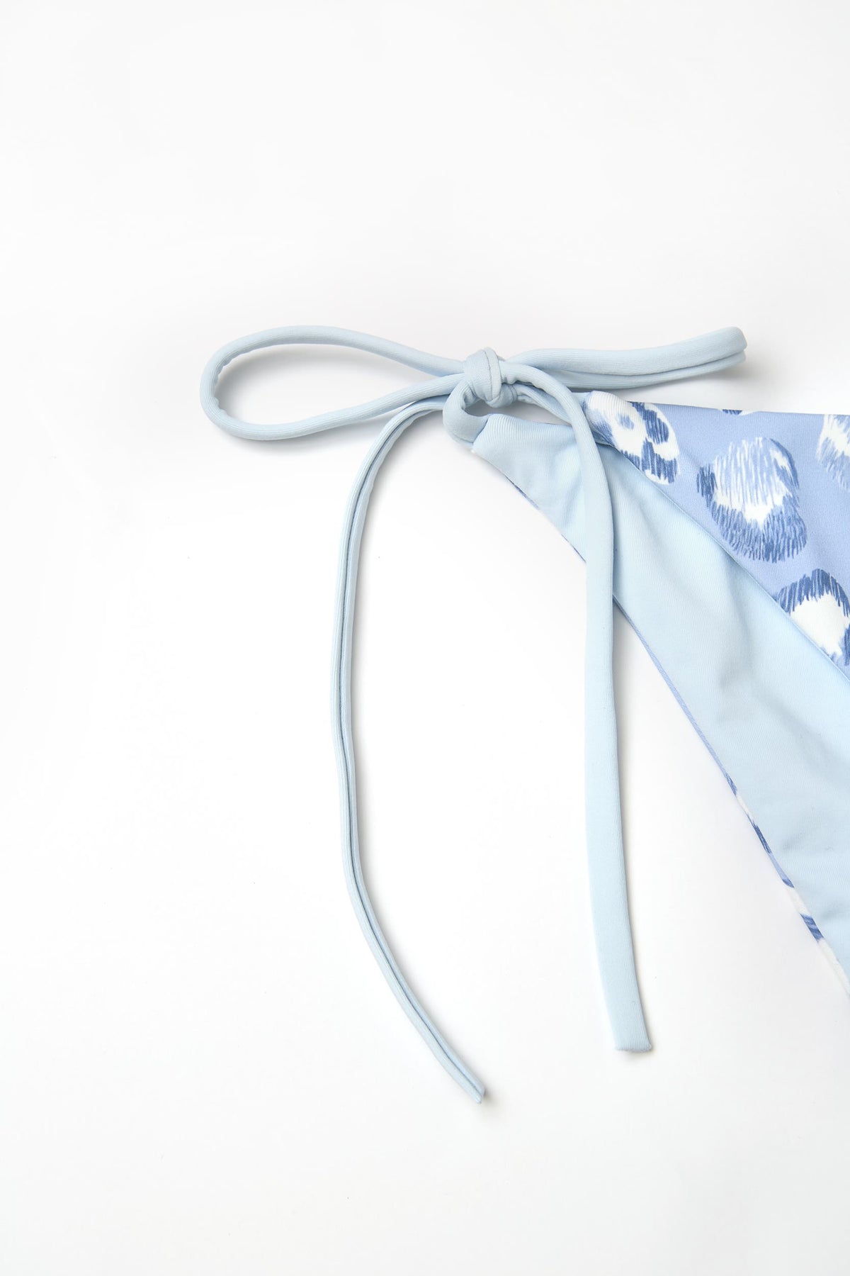 Blue Leopard Micro String Bikini Bottom