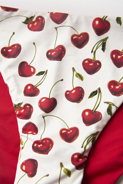 Cherry Micro String Bikini Bottom