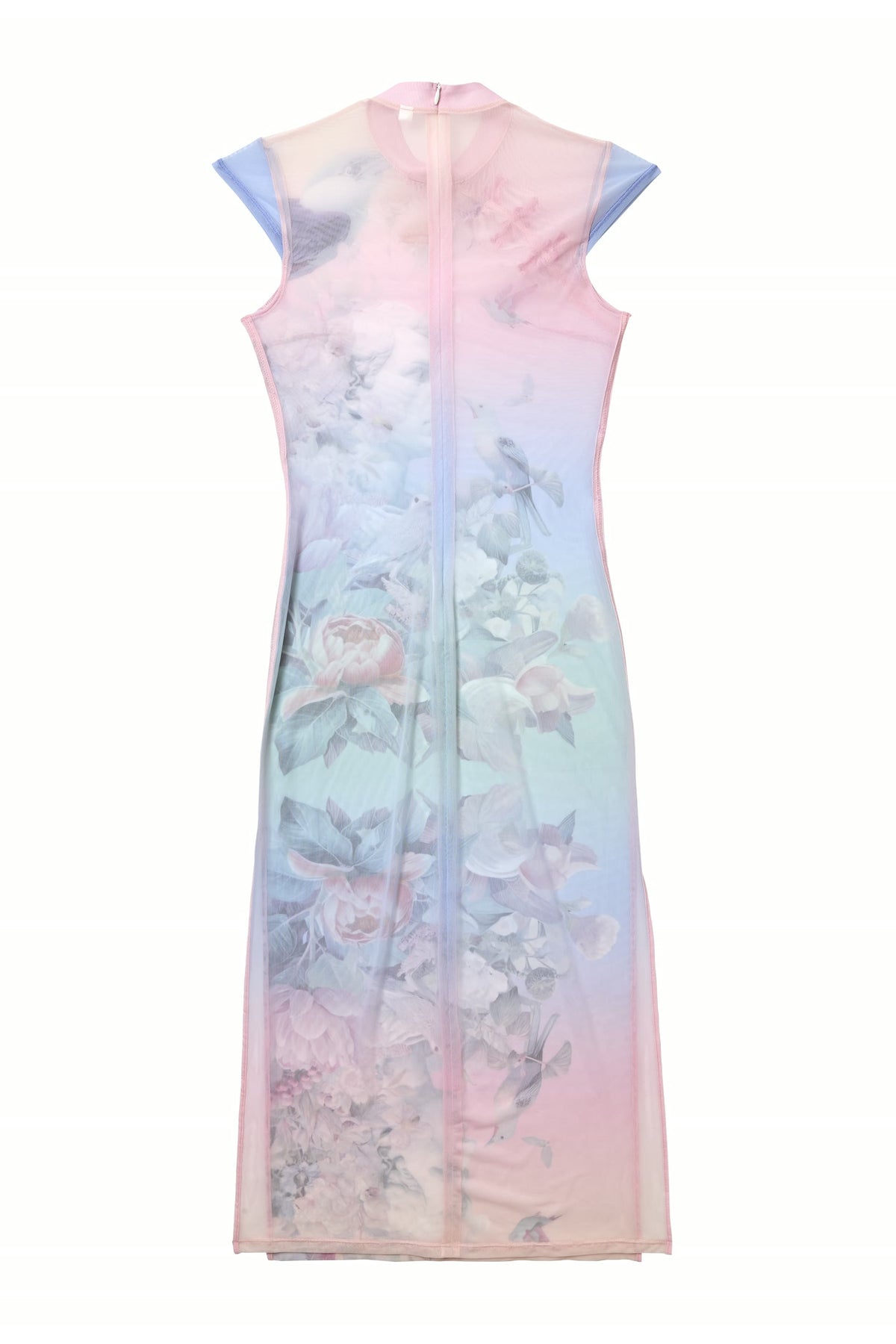 Garden Floral Qipao Midi Dress