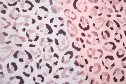 Pink Leopard Qipao Midi Dress
