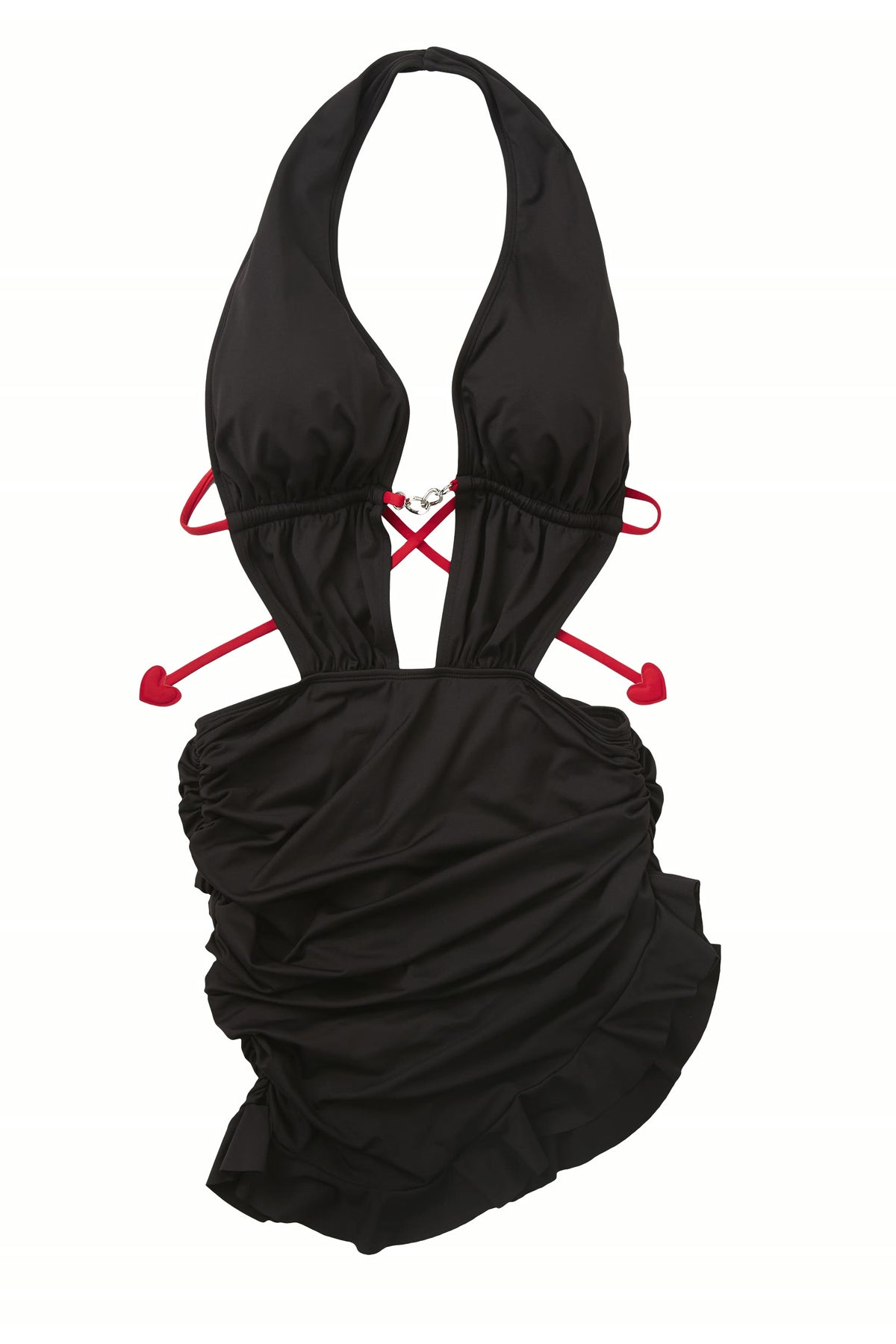 Black Halter Swim Dress