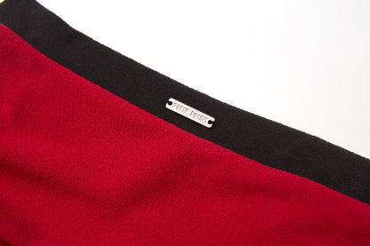 Red Ruched Shorts