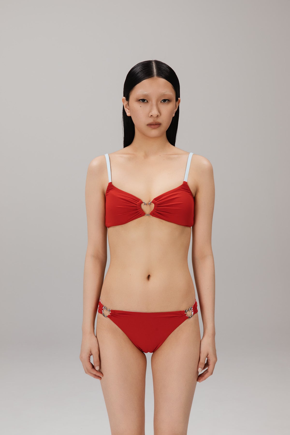 Red Underwire Bikini Top worn