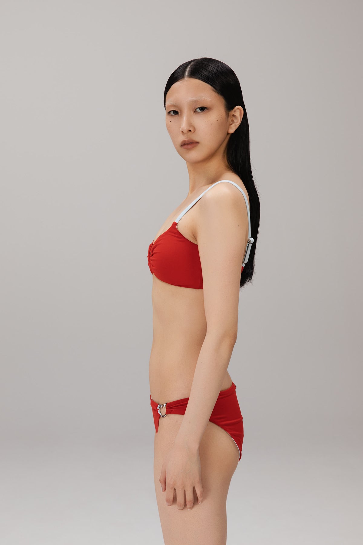 Red Underwire Bikini Top worn