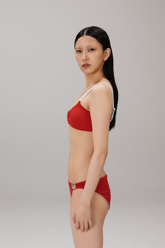 Red Bikini Brief worn