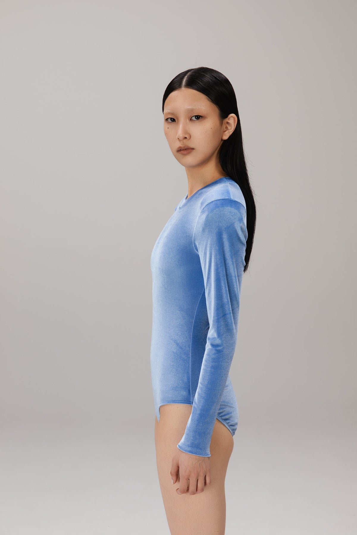Blue Velvet Bodysuit worn