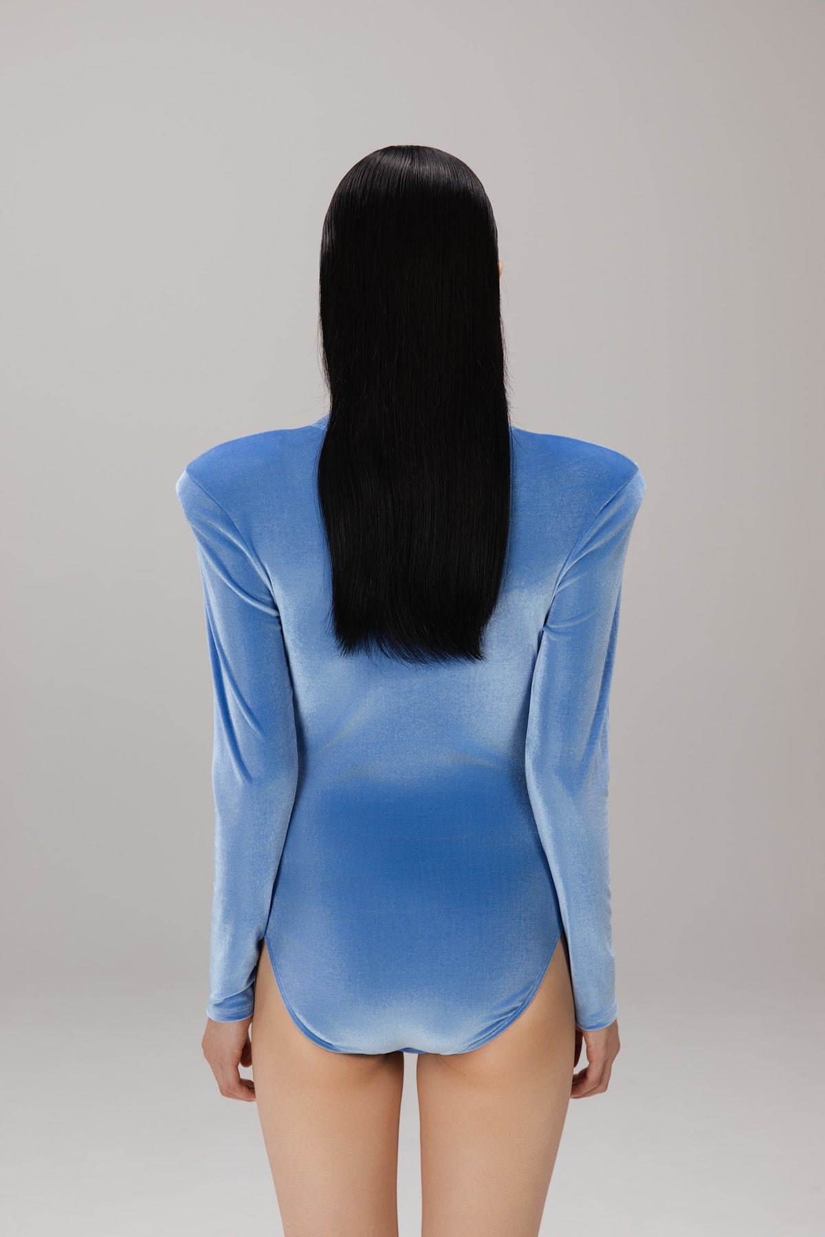 Blue Velvet Bodysuit worn